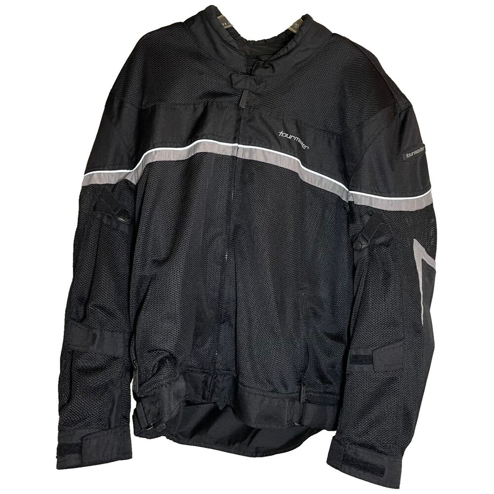 NEW Tourmaster Draft 2XL / 48 - RUNS SMALL - Black Armor Motorcycle Jacket